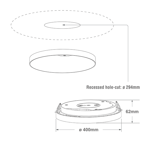 Aurora A400 (Recessed Mounted) Dimension_35 Aurora A400 Recessed Mounted.png